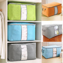 Clothing Wardrobe Organizer Bag Clothes Blanket Quilt Closet Box Bag Home Foldable Storage Organization Moisture-proof L 2024 - buy cheap