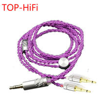 TOP-HiFi 2,5/3,5/4,4/xlr Balanced 7n Occ, Cable de actualización de auriculares Chapado en plata para Oppo Pm-1, Pm-2, He1000, 400s, 560 2024 - compra barato