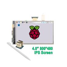 4.0 Inch HDMI-compatible  IPS LCD Monitor Screen Module Display with GPIO Resistive Touch Panel Audio Output for Raspberry Pi 4 2024 - buy cheap