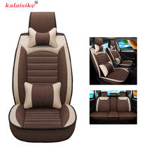 Kalaisike-fundas universales de lino para asiento de coche, para Toyota, todos los modelos, Venza, RAV4, YARiS, Levin verso, VIOS, Corolla, Crown, Camry, estilismo automático 2024 - compra barato