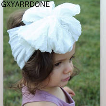 Wholesale Baby Girls Bow Headband Fan Shape Turban Soft Nylon Head Wraps Kid Newborn Haarband Top Knot Hairband Hair Accessories 2024 - buy cheap