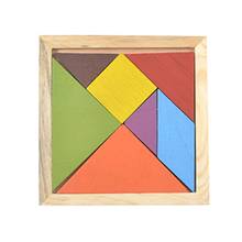 Tangram Wooden Color Diy Puzzle Jigsaw Puzzle Building Blocks Puzzle Toys Children'S Educational Toys 2024 - buy cheap