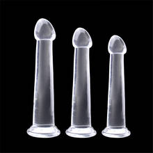 Erotic Jelly Dildo Realistic Penis With Suction Cup Adult Toy Soft Strapon Artificial Penis No Bullet Vibrator Sex Toy for Women 2024 - buy cheap