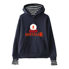 Sudadera con capucha de Stranger Things para niños y niñas, ropa de moda de dos piezas falsas, sudaderas informales de alta calidad para amantes, gran oferta 2024 - compra barato