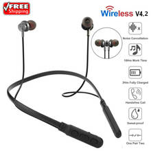 Wireless Bluetooth Headset Neckband Sport Headphone Stereo Headphone Earphone Handfree Universal 2024 - buy cheap