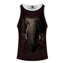 Animal Elephant Orangutan Dog Eagle 3d Bodybuilding Tank Tops Fashion Sleeveless Men Women Fitness Vest Casual Unisex 3D Clothes 2024 - buy cheap