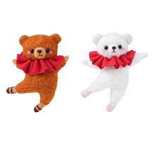 Kaobuy mini não acabado de feltro criativo adorável urso rosa brinquedo artesanal boneca lã feltro poked kitting não acabado diy lã felting 2024 - compre barato