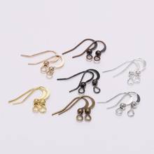 100Pcs 19*18mm Gold Silver Color Earring Hooks Wires Ear Hook Clasps Earring Making Fit For DIY Jewelry Making Accessories 2024 - buy cheap