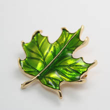 2021 Brooch Enamel Pin Retro Transparent Drip Maple Leaf Contracted Clothes Broche Collar For Women And Men Badge On Backpack  2024 - buy cheap
