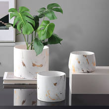 Conjunto de vaso de flores criativo, pote verde de cerâmica com móveis europeus de plantas verdes, estilo nórdico individual para sala de estar 2024 - compre barato