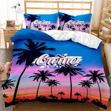 Beautiful Hawaii twin queen  king kids bedding set  luxury full size sets pink bed comforter set duvet cover bedroom pillowcase 2024 - buy cheap
