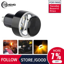 Seta de motocicleta com led, finalizador de guidão, amarelo, universal, 22mm, pisca-pisca, punho, lâmpada, marcador lateral Seta de motocicleta com led, finalizador de guidão, amarelo, universal, 22mm, pisca-pisca, punho, lâmpada, marcador lateral