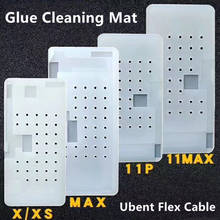 Suction silicone mat glue cleaning rubber for IP X XS MAX 11 pro max 11pro Unbent Flex Cable glass separate tool LCD repair 2024 - buy cheap