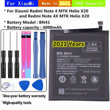 Batería BN41 de 2021 mAh para Xiaomi Redmi Note 4 Hongmi Note 4 / Note 4X MTK Helio X20, herramientas de repuesto para teléfono, 4000 años 2024 - compra barato