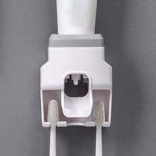 Dispensador de pasta dental automático, soporte para cepillo dental de montaje en pared, exprimidor dental para perezosos para inodoro, Set de accesorios de baño doméstico 2024 - compra barato