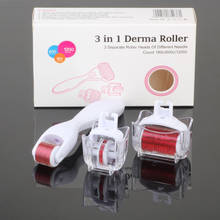 3in1 Micro Needle Skin vibrating Derma Roller Microneedle DermaRoller Body Roller Face Roller eye Roller With 2024 - buy cheap