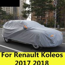 Утолщенная Автомобильная одежда, пылезащитная изоляция от дождя и снега, защита от солнца, Внешняя защита для Renault Koleos 2017 2018 2024 - купить недорого