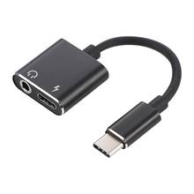 USB C to Jack 3.5 Type C Cable Adapter 2-in-1 USB Type C 3.5mm Audio Earphone Converter Charging Cable Adapter 2024 - buy cheap