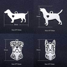 10pcs/lot Pet Dogs High Polish DIY Jewelry Charms Wholesale 316 Stainless Steel AAAAA Quality Pendant Accept OEM Orders 2024 - buy cheap