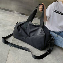 Bolsa de viagem da moda feminina, bolsa de bagagem para viagem, feita em nylon, com bolso para calçados, bolsa de ombro esportiva para o fim de semana, 2021 2024 - compre barato