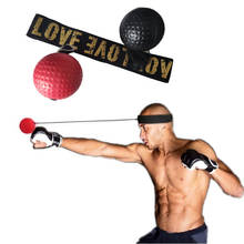 Боксерский рефлекторный скоростной мяч MMA Sanda, боксер, поднимающий реакцию, Тренировочный Набор для рук и глаз, Тренировочный Набор для снятия стресса, боксингбол, муай тай, упражнения 2024 - купить недорого
