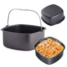 Square Non Stick Cake Mold Baking Tray Pan Roasting Basket Bakeware Mould Air Fryer Accessory 2024 - buy cheap