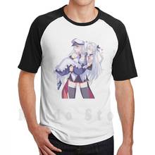 Camiseta de algodón para hombre, camisa con estampado de Laffey y torca-azur Lane, Anime Azur Lane Atago Manga Akagi, nueva 2024 - compra barato