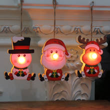 Fiesta de Navidad con luces Led de colores para el hogar, bonito regalo de Navidad, Reno de Papá Noel 2024 - compra barato
