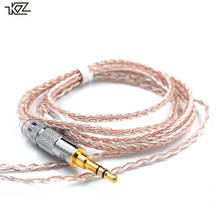 KZ 3.5mm 2Pin/MMCX Connector 8 Core Copper Silver Mixed Cable Use For SE846 KZ ZS4/ZS5/ZS6/ZSA/ED16 ZSN/ZST/ES4/ZS10/AS10/BA10 2024 - buy cheap