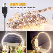 Makeup Dressing Table Light String USB Power 5V Led Vanity Mirror Lamp 1M 2M 3M 4M 5M Makeup Cosmetic Lighting LED Mirror Lights 2024 - buy cheap