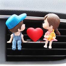 Lovely Couple Girl Boy Car Air Vent Freshener Perfume Clip Diffuser Decor Car Air Vent Freshener Perfume Clip Diffuser Decor Air 2024 - buy cheap