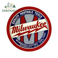 EARLFAMILY 13cm x 13cm For Milwaukee Electric Waterproof Car Stickers Sunscreen Decal Creative Vinyl Material Windshield 2024 - buy cheap