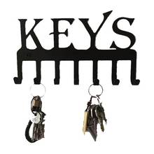 Чугунная вешалка для ключей, декоративный органайзер для ключей, вешалка для ключей, настенный крючок для ключей, домашний декор, ключи в деревенском стиле, в западном стиле 2024 - купить недорого