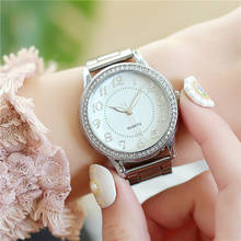 Роскошные женские кварцевые часы, часы с браслетом из нержавеющей стали, повседневные женские кварцевые наручные часы, подарки для мужчин 2024 - купить недорого