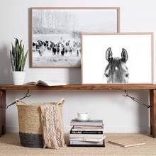 Impresión de Cowboy Country decoración occidental caballo animales negro blanco fotos carteles granja pared arte imágenes lienzo pintura decoración 2024 - compra barato