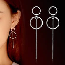 Utimtree Simple Earrings for Women Jewelry Sterling Geometric Drop Earring oorbellen pendientes brincos accessories 2024 - buy cheap