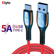 Eiytc 5A быстрое зарядное устройство кабель для зарядки для iPhone, Samsung, Xiaomi, Huawei, Кабель с разъемом Micro USB Type-C для зарядки и передачи данных Шнур USB C мобильный телефон кабель 2024 - купить недорого