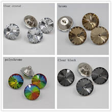 Botones de cristal de colores para decoración industrial de sofá, hebilla decorativa de pared KTV, Fileds, 20/25mm, 50 unids/lote 2024 - compra barato