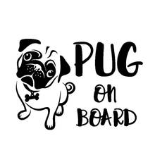 Car stickers fun pugs on cars cute gog-shaped motorcycle accessories vinyl decals bumpers laptop walls are available 2024 - buy cheap