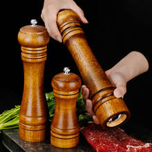 5/8/10inch Oak Wood Salt And Pepper Grinder Manual Spice Pepper Mill Salt Grinder With Strong Adjustable Ceramic Kitchen Tools 2024 - buy cheap