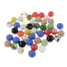 Набор из 90 мраморных шариков стеклянные шарики для китайских шашек игрушка для аквариума и вазы наполнители разноцветные 2024 - купить недорого