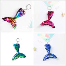 1PCS Sequined Mermaid Sequins Key Chain Party Favors Gifts Family Friend Baby Souvenirs Birthday Valentines Day Gift Festive 2024 - buy cheap