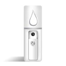 Medidor de água de carregamento usb handheld nano pulverizador vaporizador facial umidificador spray frio 20l grande tanque água cuidados com o rosto 2019 2024 - compre barato
