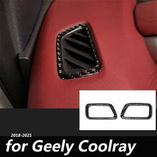 Para Geely Coolray 2018-2021 Proton X50 BINYUE pro, piezas interiores de coche, patrón de fibra de carbono, apariencia de salida de aire, parche DIY 2024 - compra barato