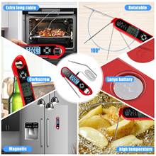 Digital Food Meat Thermometer Dual Probe for Kitchen Cooking BBQ Turkey Milk 2024 - buy cheap