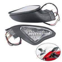 Motorcycle Mirror For Ducati 1098 848 1098S 1098R 1198S 1198R 2007-2012 Rear view Turn Signal LED 2024 - buy cheap