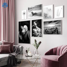 Fashion Angel Wing Pictures Black White Landscape Poster Nordic Flower Forest Print Wall Art Canvas Painting Living Room Decor 2024 - buy cheap