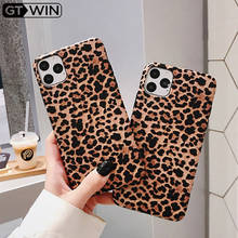 GTWIN Luxury Leopard Print Phone Case For iPhone 7 Soft IMD Silicone Back Cover For iPhone 11 Pro Max XS Max XR X 6 6S 7 8 Plus 2024 - buy cheap