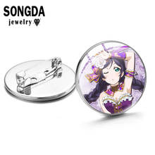 Anime Love Live Series Cosplay Badge Brooch Cartoon Figures Glass Cabochon Metal Lapel Pin Clothes Backpacks Jewelry Accessories 2024 - buy cheap