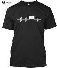 Camiseta informal de manga corta, Camisa de algodón 2019, camisetas de béisbol de estilo Book Heartbeat, novedad de 100% 2024 - compra barato